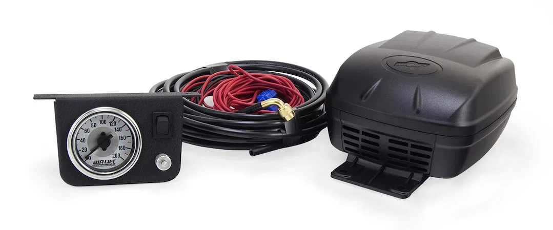25804 – AIR LIFT Helper Spring Compressor Kit, Air Shock Controller 160 PSI With Onboard Standard Duty Compressor/ Da...